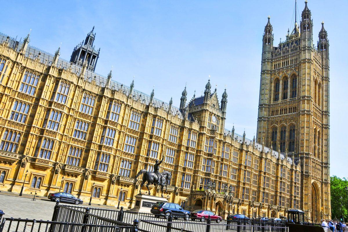 The Houses of Parliament in London, also known as the Palace of Westminster, are the seat of the UK's two parliaments, the House of Lords and the House of Commons - © nito / Shutterstock