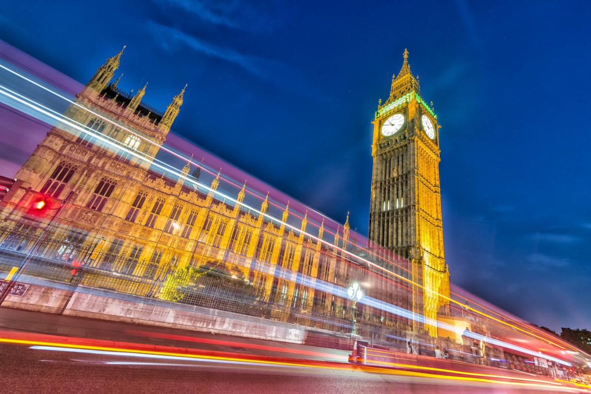 The Houses of Parliament in London, also known as the Palace of Westminster, by night, United Kingdom - © GagliardiPhotography / Shutterstock